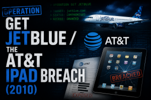 Operation Get JetBlue / The AT&T iPad Breach (2010)